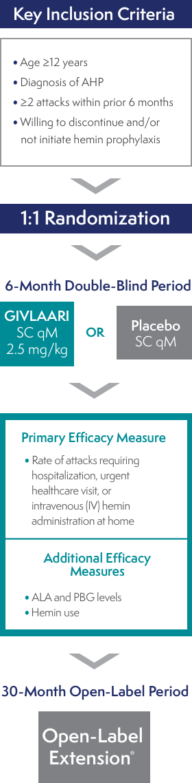 Chart depicting the ENVISION study design