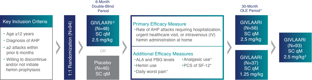 Chart depicting the ENVISION study design